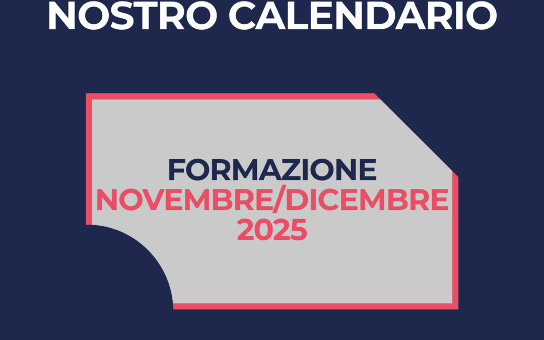 Formazione NOVEMBRE/DICEMBRE 2025